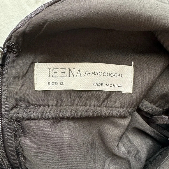 Ieena for Mac Duggal Rosette Ruffle Layered Maxi Dress Size 12 - Picture 10 of 11